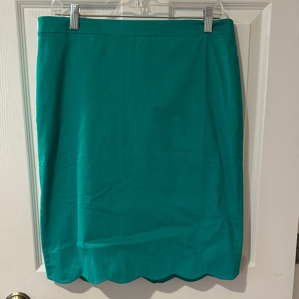 J. Crew Vibrant Teal Pencil Skirt